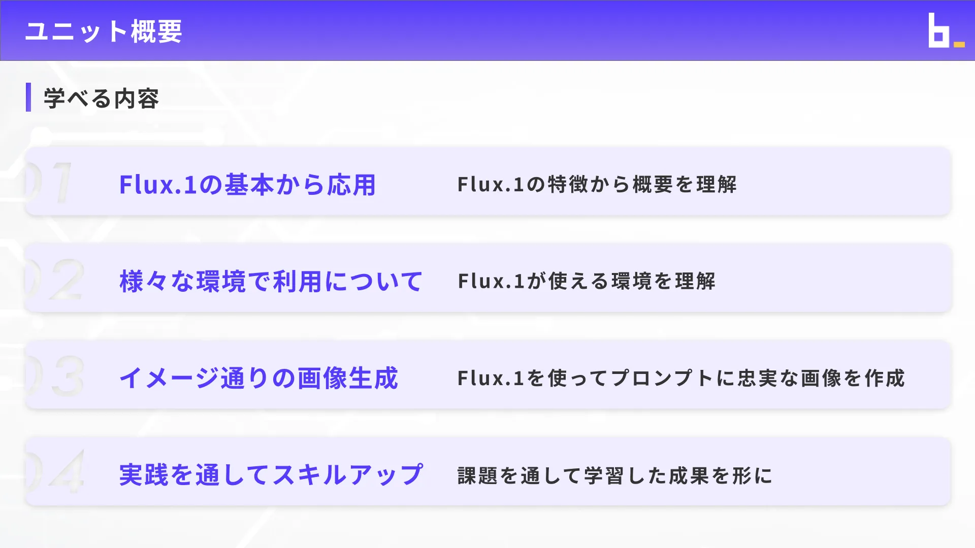 AI画像クリエイターコースFlux.1入門チャプター1_1